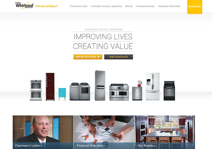 WhirlpoolCorp Annual Report Cover 2012