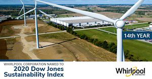 Whirlpool Corporation Named to 2020 Dow Jones Sustainability Index for ...