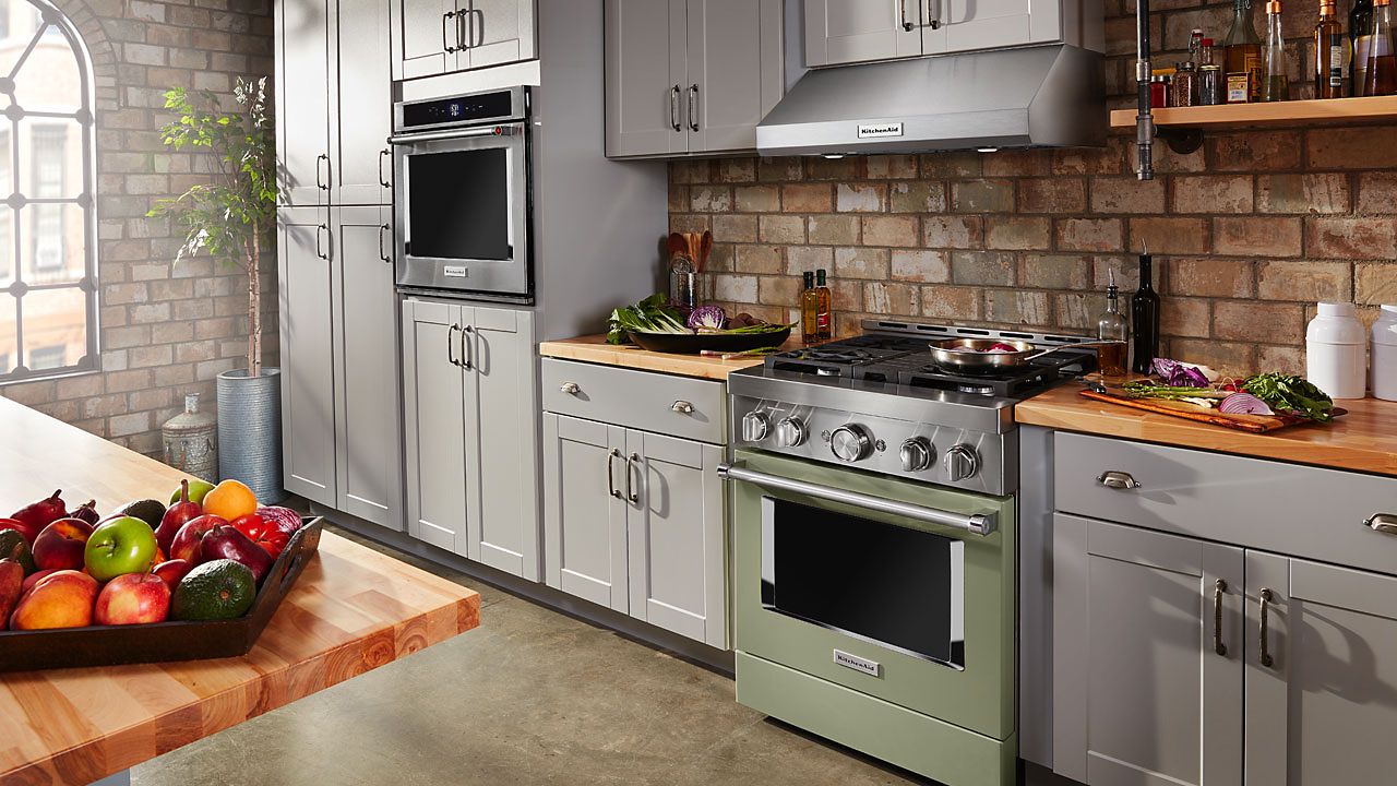 Compact Kitchen Range KitchenAid Brand Debuts New Commercial-Style Range in Nine Expressive ...