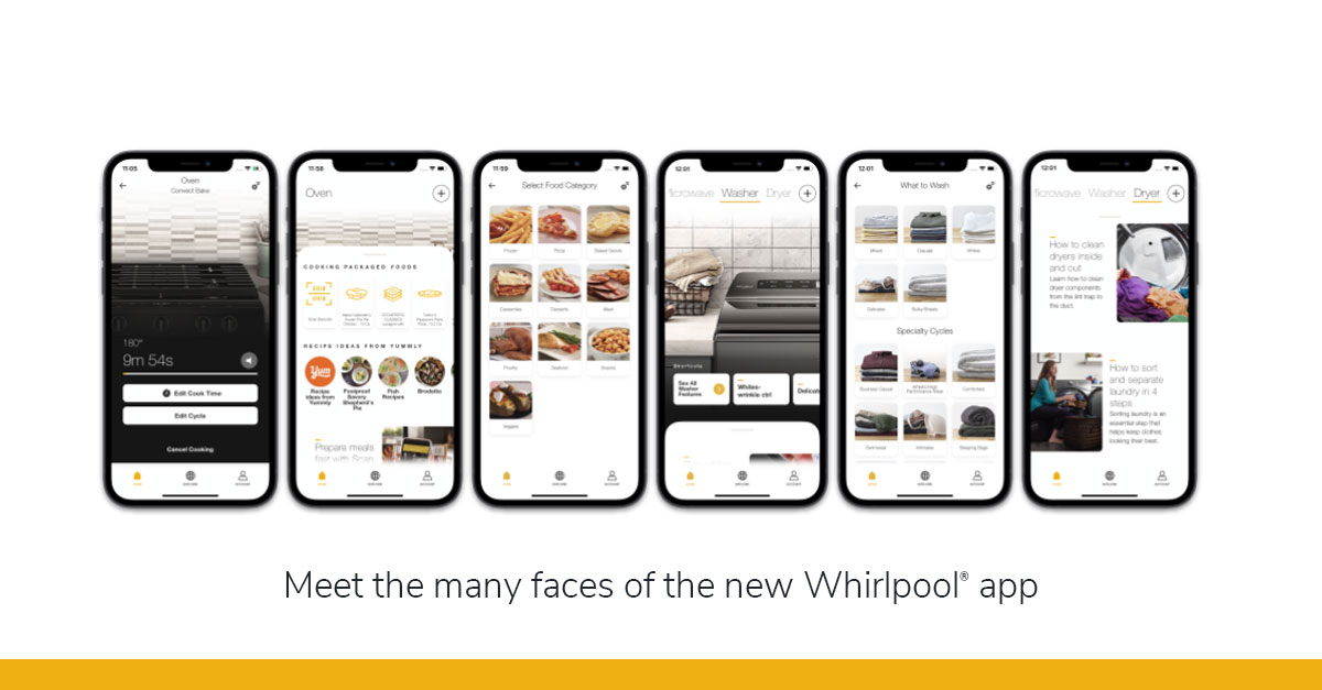 Whirlpool Brand has a new app, see its many faces