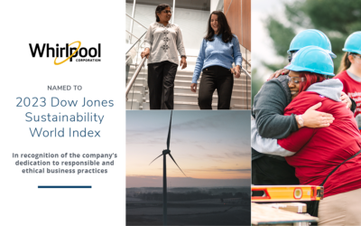 Whirlpool Corporation Named to 2023 Dow Jones Sustainability World Index for Second Consecutive Year