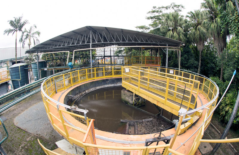 Wastewater collection site at Whirlpool manufacturing plant in Brazil