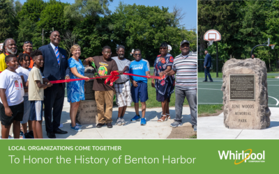 Whirlpool Corporation Joins NOAR and the City of Benton Harbor for June Woods Park Dedication Event