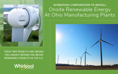 Whirlpool Corporation to Install Onsite Renewable Energy at Washing Machine and Dishwasher Plants in Ohio