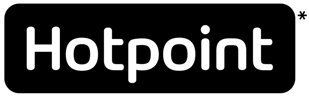 Hotpoint brand logo, * Whirlpool Corporation ownership of the Hotpoint brand in EMEA and Asia Pacific regions is not affiliated with the Hotpoint brand sold in the Americas.