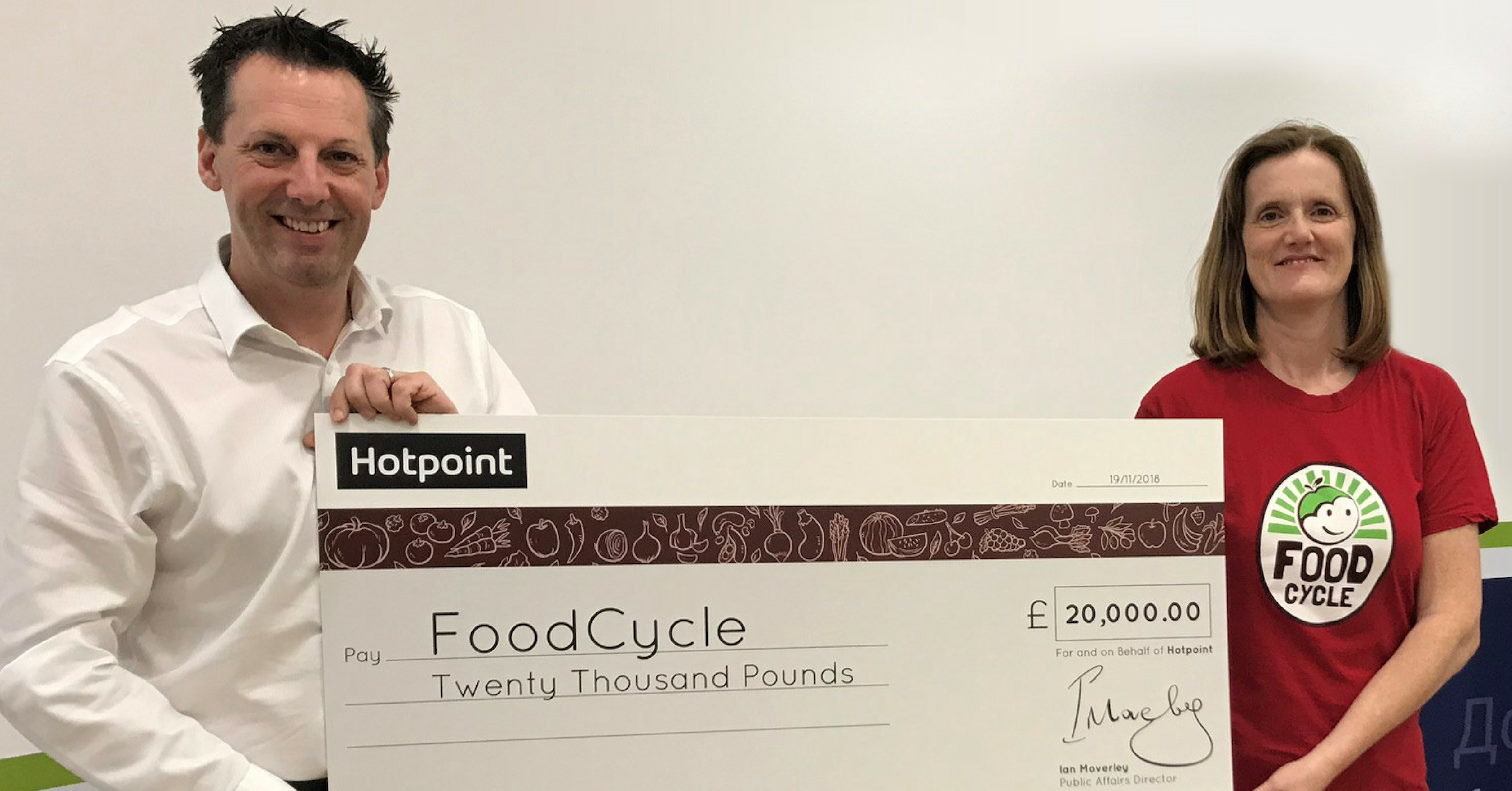 Hotpoint raises £20,000 for FoodCycle