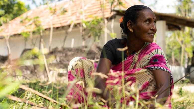 A resident of India's coastal community, benefiting from aRaksha Social Impact Trust, an innovation award winner of Habitat for Humanity's Innovation Award
