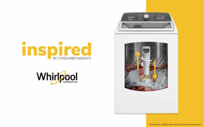 Whirlpool brand top load washer with 2-in-1 Removable Agitator lets people ‘do their wash the way they want’