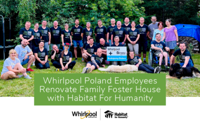 Whirlpool Poland Employees Renovate Family Foster House with Habitat For Humanity