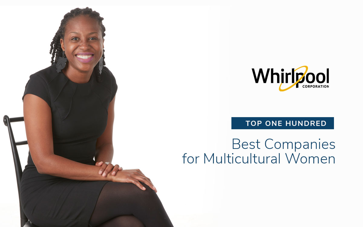 Whirlpool Corp named top 100 best companies for multiultural women. Photo of Roxanne Warner, VP and CFO of Whirlpool EMEA