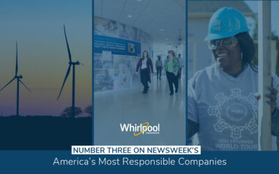 Whirlpool Corporation Ranks Number Three in Newsweek’s  List of America’s 500 Most Responsible Companies for 2023