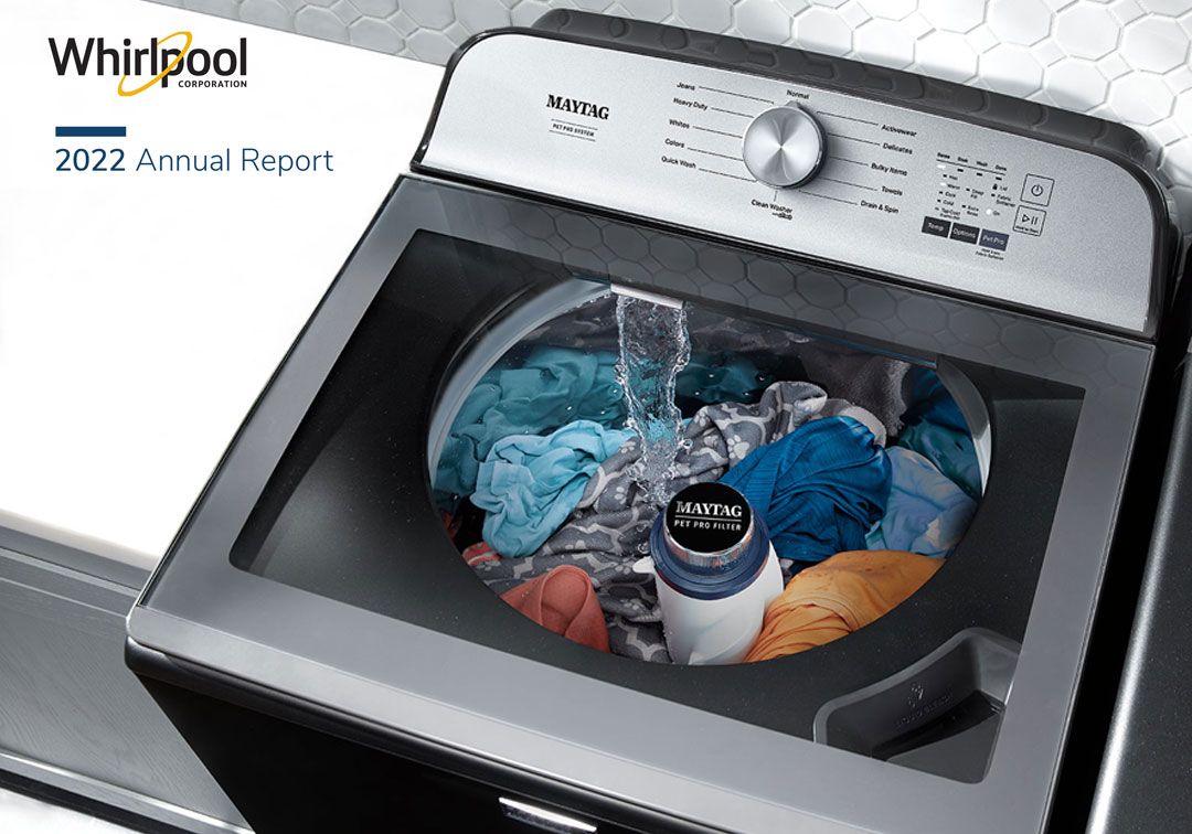 Cover image of Whirlpool Corporation's 2022 Annual Report