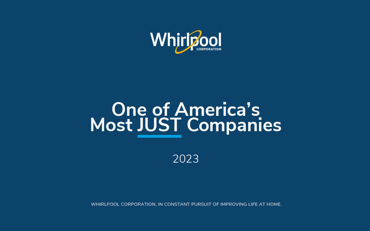 Whirlpool Corporation named one of America's Most JUST companies 2023