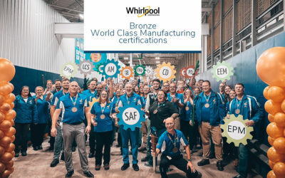 Whirlpool Corp.’s North American washer and dishwasher plants achieve Bronze World Class Manufacturing certifications