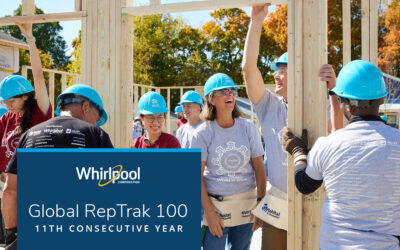Whirlpool Corporation recognized by RepTrak in the Global RepTrak 100 for the eleventh consecutive year