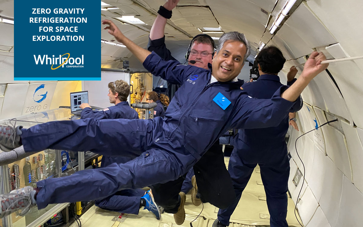 Testing zero gravity refrigeration, Whirlpool Corp works with NASA and Purdue